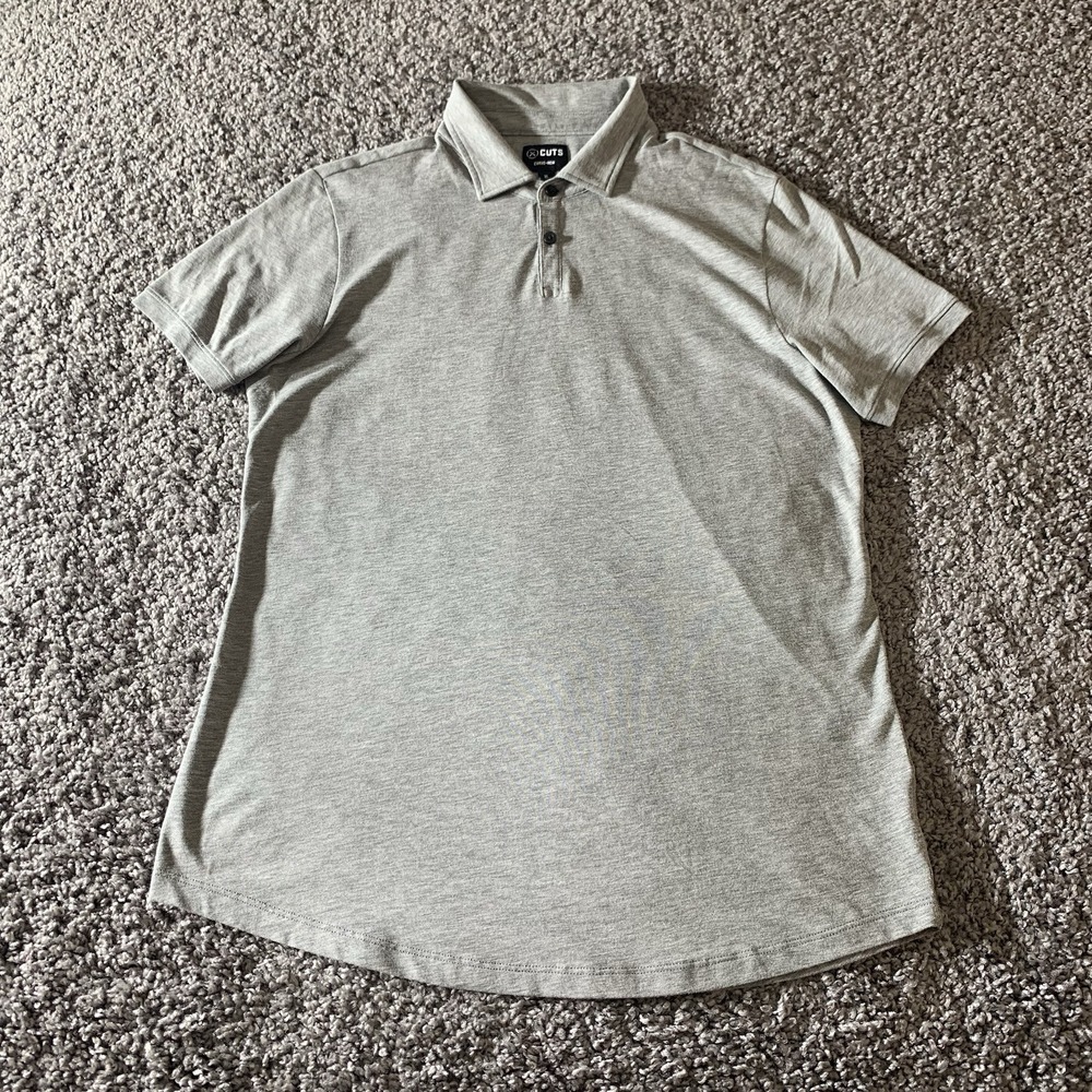 Cuts Clothing Heather Gray Polo Shirt
